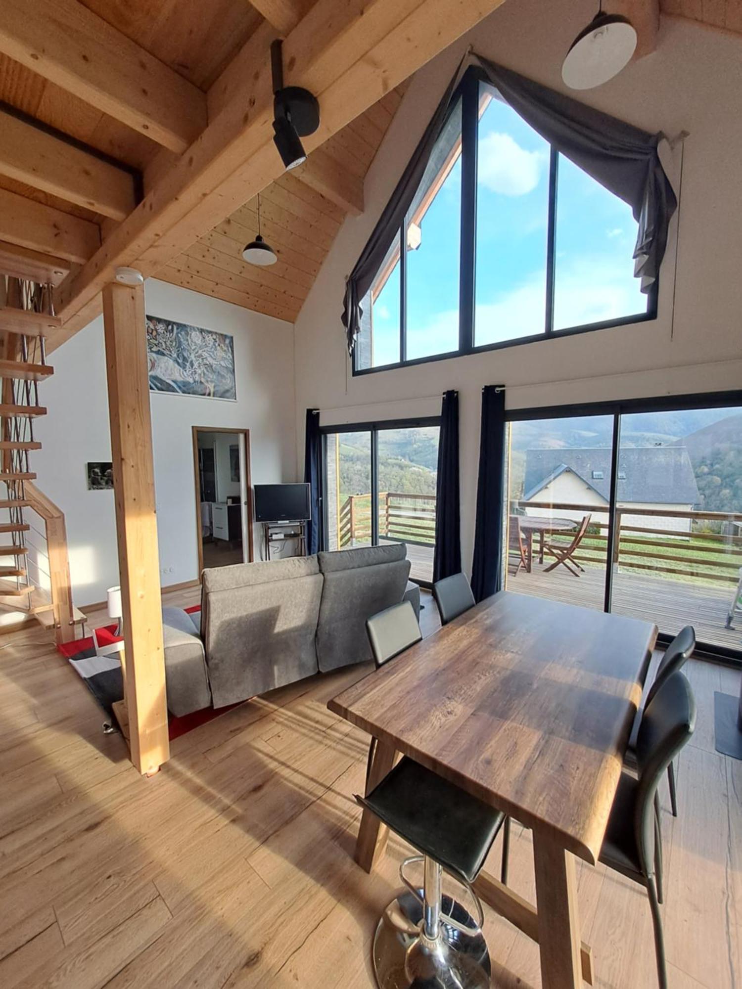 Chalet Dans Les Hautes- Pyrenees Entre Lourdes Et Bagneres Calme Et Vue Magnifique Arrodets-ez-Angles Luaran gambar